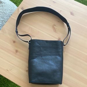 Jil Sander Uniqlo U Black Leather Bag